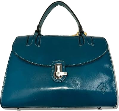 patricia nash stintino 复古皮革翻盖挎包 - 蓝珊瑚色, 蓝色珊瑚色